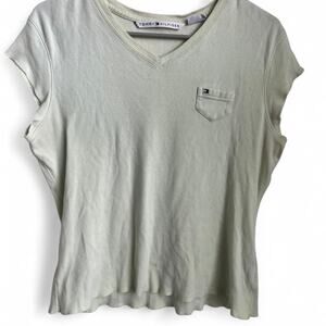 Light green tommy hilfiger v-neck